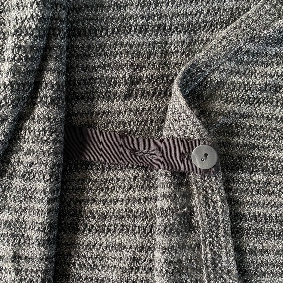Eileen Fisher Gray Wrap Sweater - Picture 6 of 6